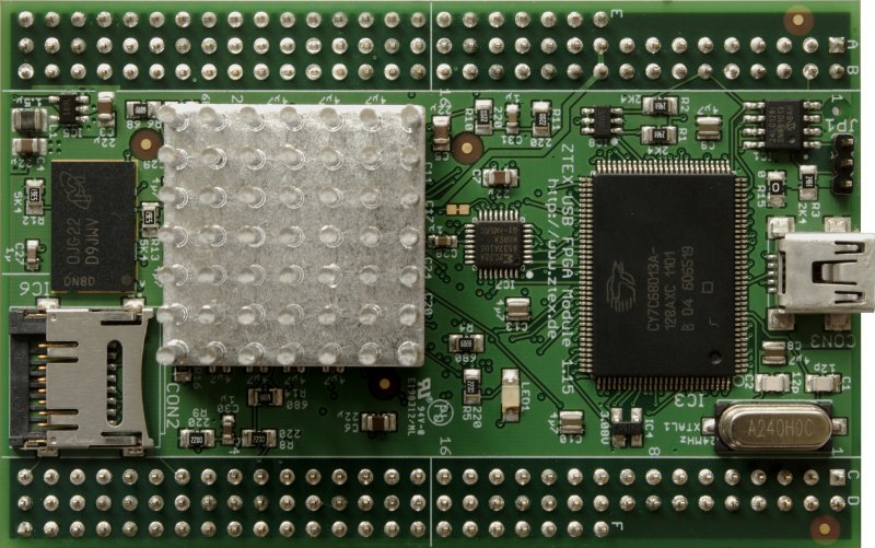Spartan 6 XC6SLX100 und XC6SLX150 USB-FPGA-Modul 1.15 mit 25mm-Kühlkörper