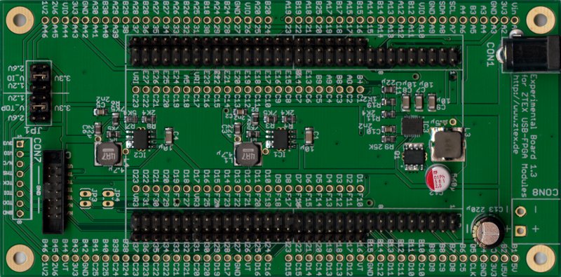 Entwicklungs-Board / Experimentier-Board 1.3 für USB-FPGA-Boards