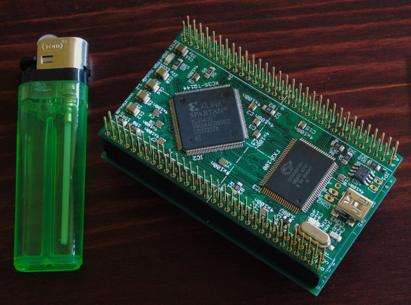 USB-FPGA-Modul 1.2 mit Stromversorgungs-Modul 1.0