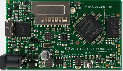 ZTEX USB-FPGA Module 2.14 with Artix 7, EZ-USB FX3S USB 3.0 Controller and DDR3 SDRAM